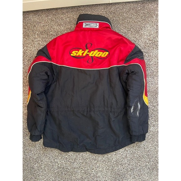 Women’s Vintage Skidoo Sno Gear Jacket Med. Muskoka Burn Mark On Back Of Sleeve - Picture 2 of 7